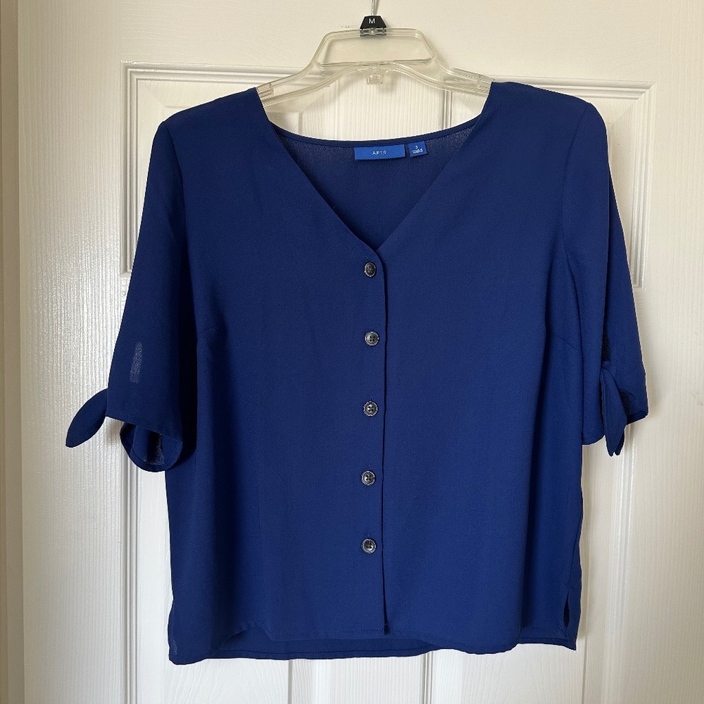 Apt 9 Navy Blue Blouse
